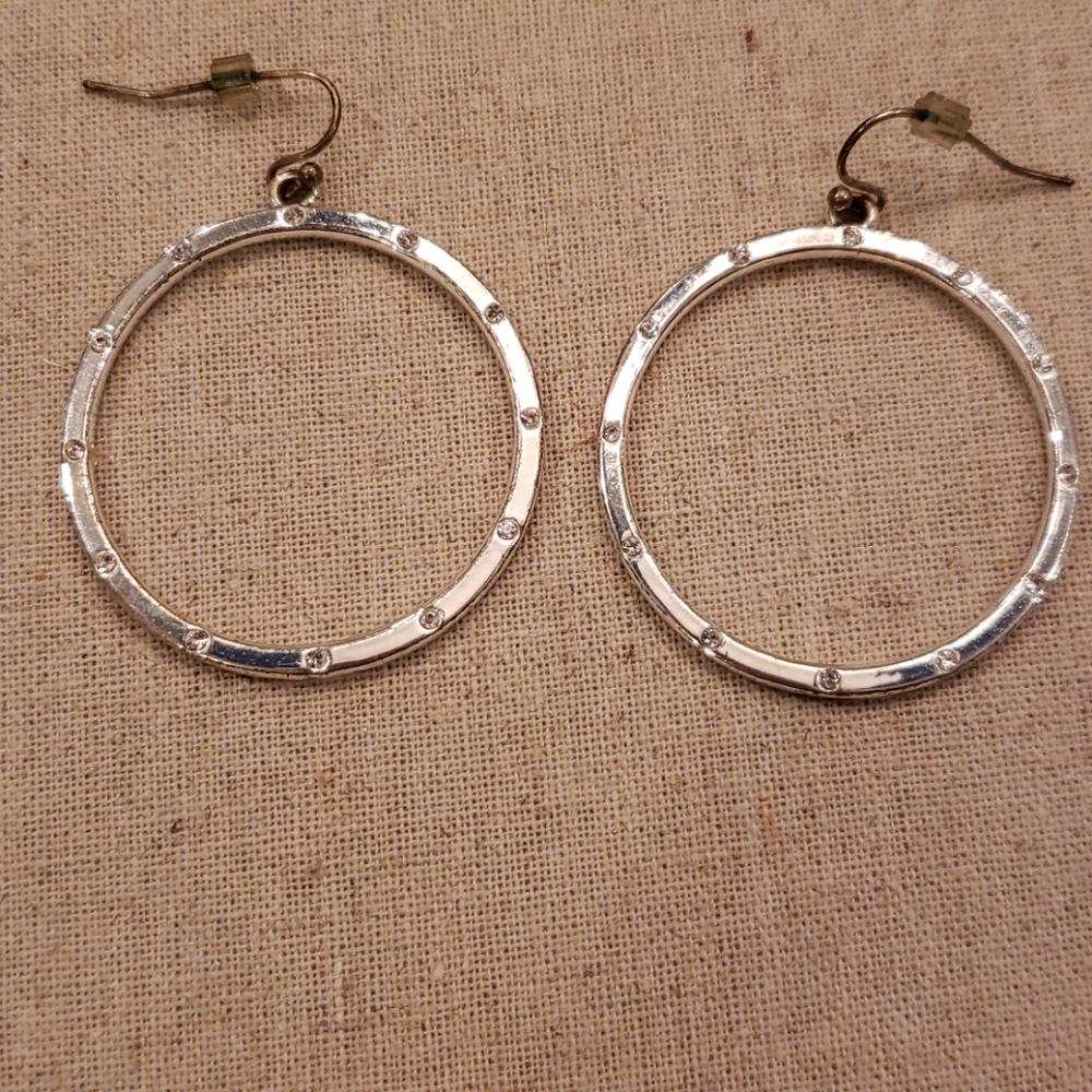 WHBM Silver & Crystal earrings